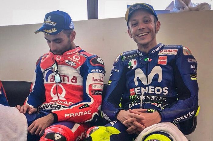 Valentino Rossi dan Danilo Petrucci, pembalap paling jangkung di MotoGP 2019