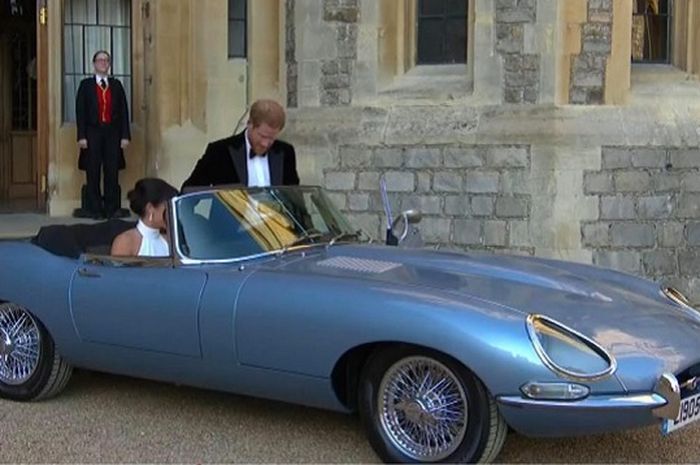 Jaguar E-Type Concept Zero tanpa hiasan pernikahan menjadi mobil pengantin Pangeran Harry dan Meghan Markle