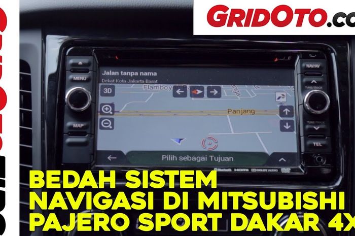 Sistem navigasi Mitsubishi Pajero Sport Dakar