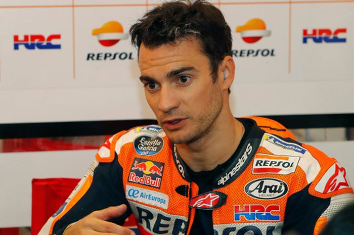 Dani Pedrosa gelar jumpa pers soal kariernya musim depan di MotoGP Catalunya, (14/6/2018)