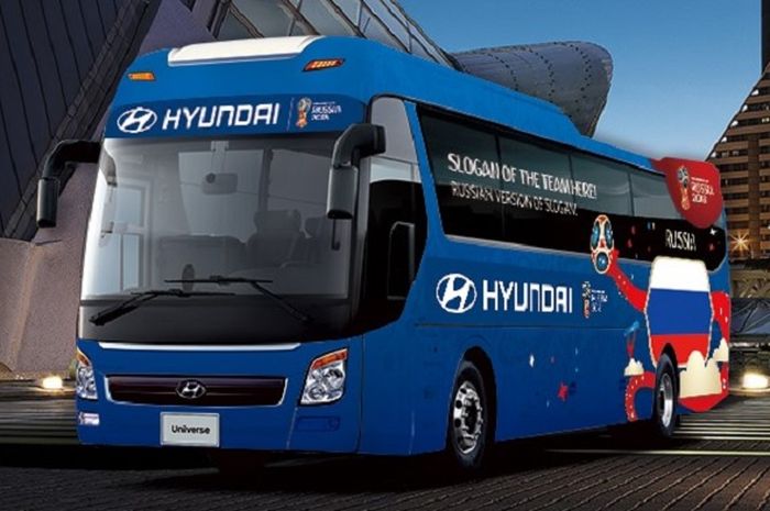 Contoh desain bus untuk Piala Dunia Rusia 2018