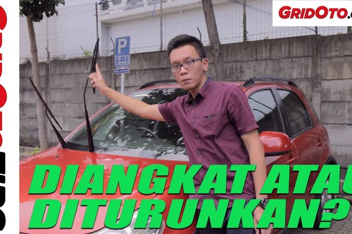 Pengantar video wiper diangkat atau diturunkan