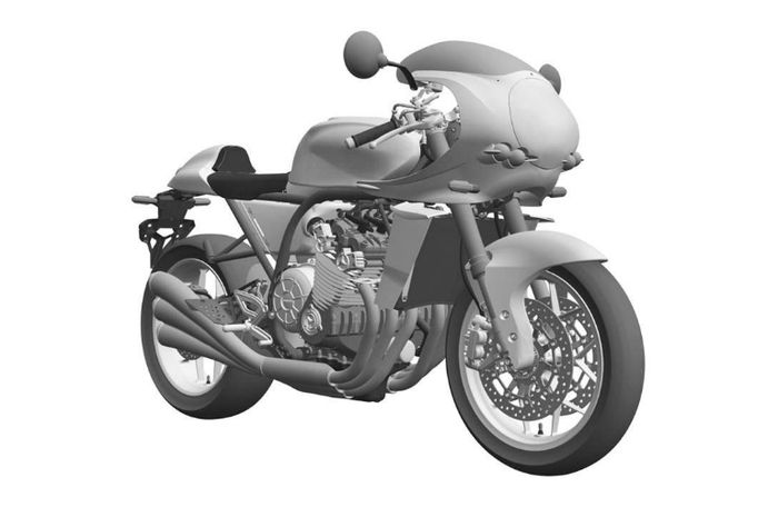 Desain Honda CBX 6 silinder