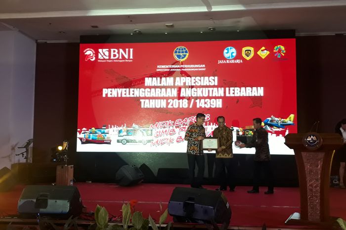 Malam apresiasi penyelenggaran angkutan Lebaran 2018