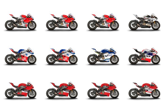 12 desain motor Ducati Panigale V4 S yang digunakan dan dilelang pada ajang World Ducati Week 2018