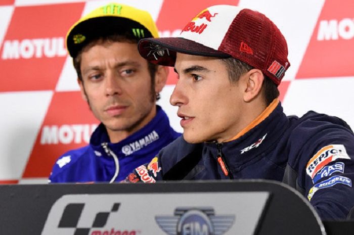 Valentino Rossi dan Marc Marquez