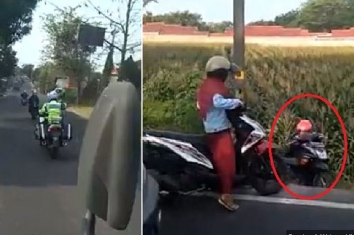 Pemotor perempuan diduga jadi korban iring-iringan moge dan Harley-Davidson di Klaten, Jateng.