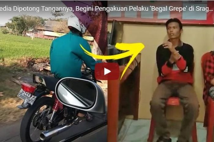 Rider Yamaha RX-King pelaku pelecehan seksual di Sragen