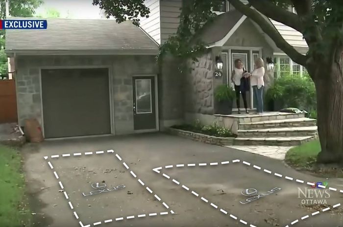 Gambar posisi Lexus yang hilang 