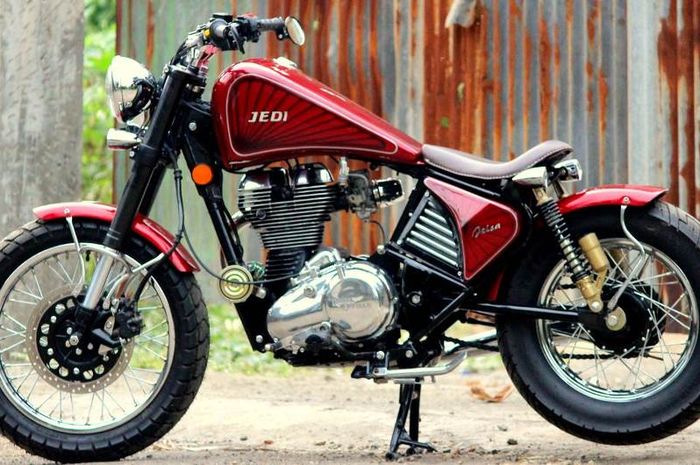 Royal Enfield Thunderbird 350 bergaya bobber