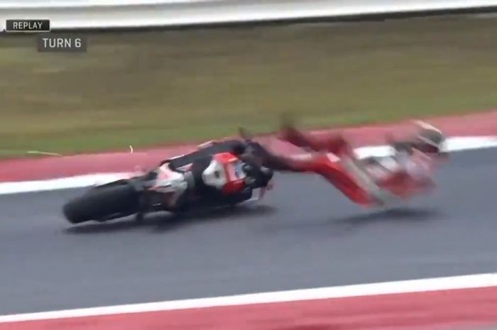 Jorge Lorenzo alami crash horor di MotoGP San Marino 2017