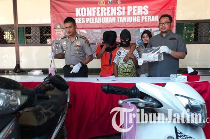 Pelaku pencurian motor di Surabaya