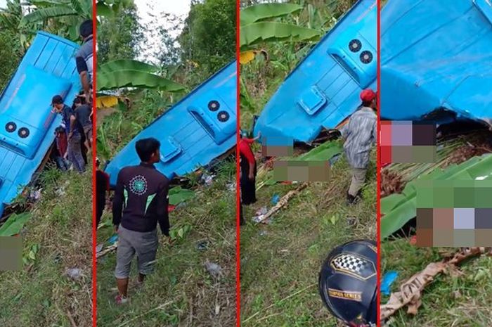Kecelakaan maut di SUkabumi yang tewaskan  20 orang