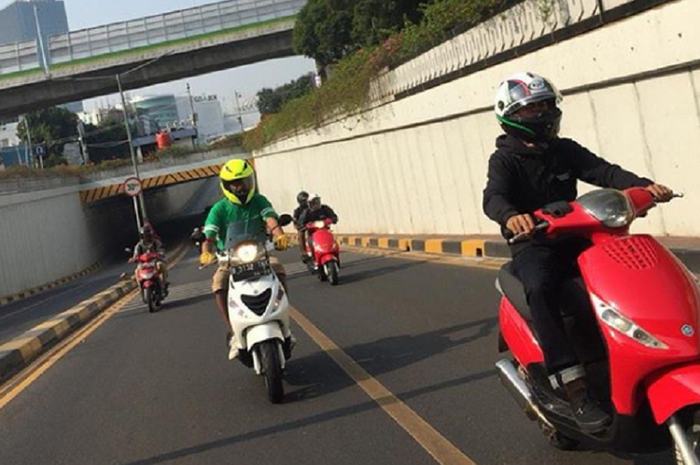 Kegiatan riding komunitas Piaggio Zip