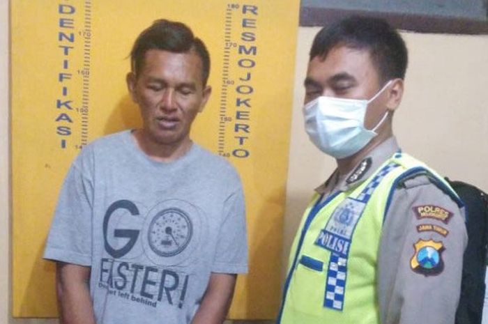 Pelaku sudah diamankan di Polsek Pacet, Mojokerto