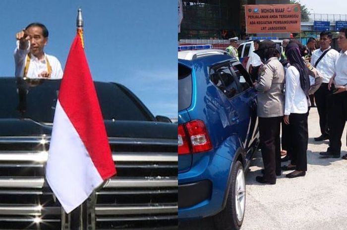 Pengendara wanita terobos rombongan Jokowi