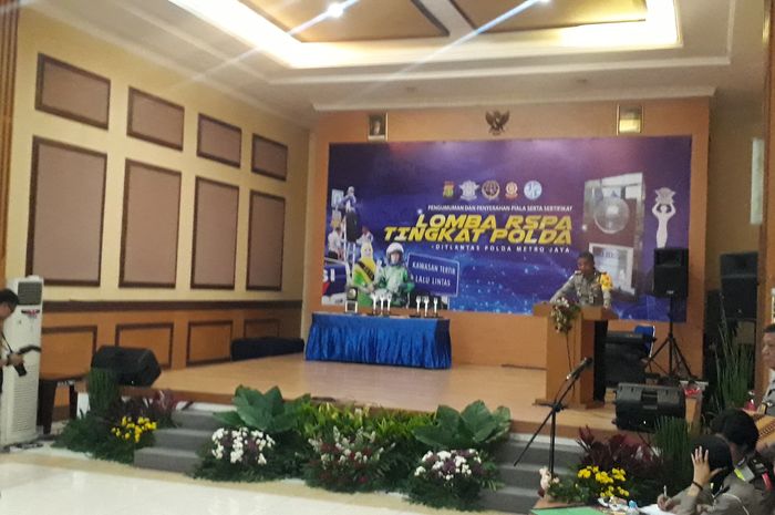 Apresiasi Dirlantas Polda Metro di acara Lomba RSPA tingkat Polda
