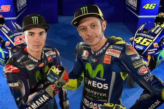 Duo Pembalap Yamaha di MotoGP, Valentino Rossi dan Maverick Vinales