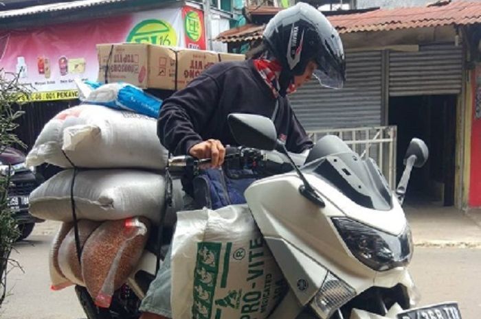 Yamaha NMAX dipaksa angkut barang sampai 28o Kg