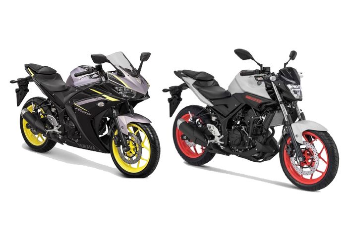 Ilustrasi Yamaha YZF-R25 dan MT 25