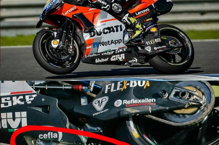 Part tambahan di motor MotoGP milik Ducati