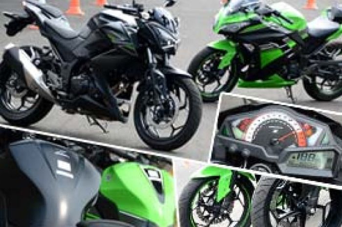 Komprasi Desain Kawasaki Z250 dan Ninja 250FI, Lihat Bedanya!