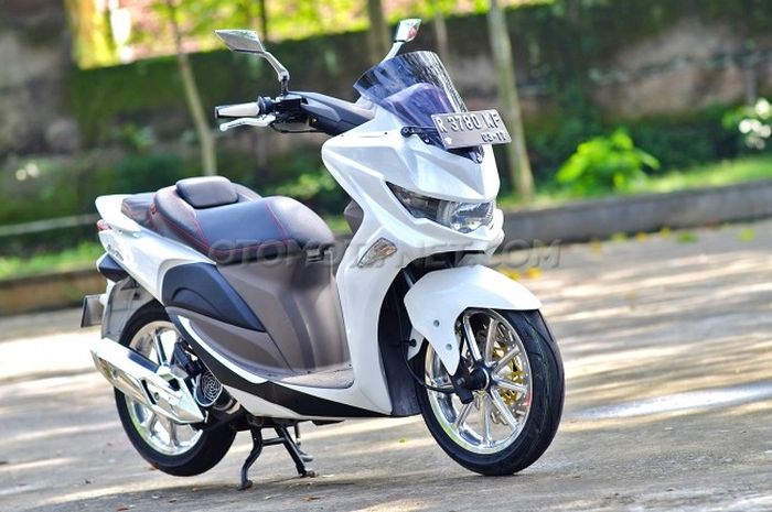  Modifikasi Honda Spacy 2012 Jadi Yamaha NMAX Ukuran Kecil 