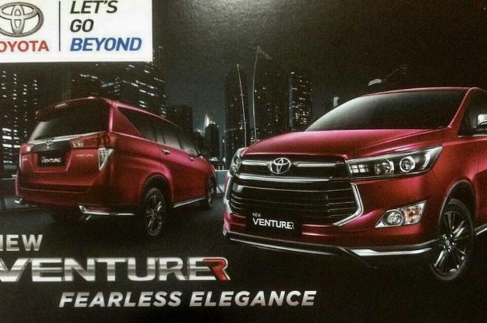 Keterangan pada brosur Toyota New Venturer yang terkuak seakan memisahkan All New Kijang Innova dengan varian baru ini