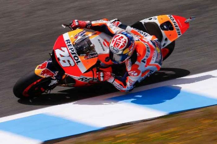Dani Pedrosa  mengejutkan dengan menjadi tercepat di dua latihan bebas MotoGP Spanyol