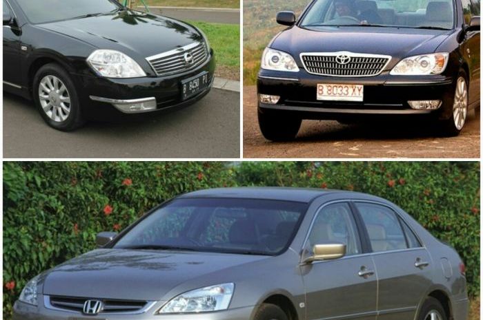 Honda Accord, Nissan Teana dan Toyota Camry tahun 2000-an