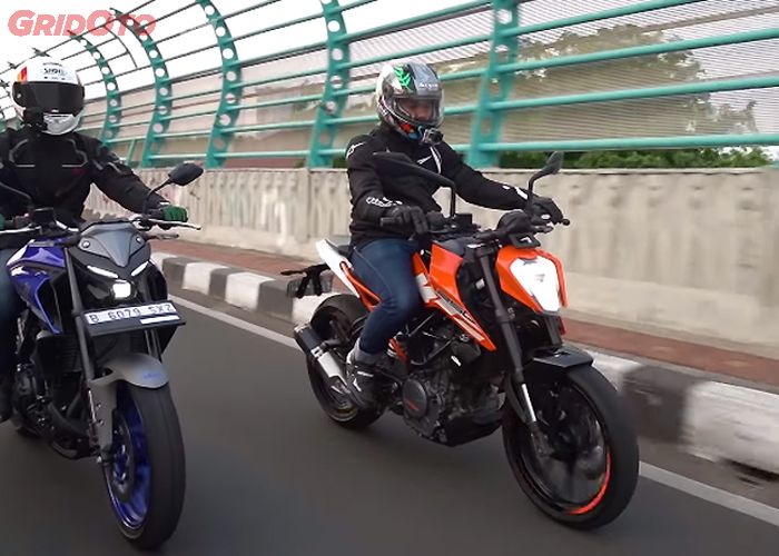 Komparasi Yamaha New MT-25 VS KTM Duke 