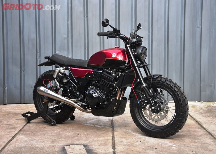 Scrambler Gagah Berbasis Kawasaki Ninja 250 Kaki kaki Makin Kekar GridOto