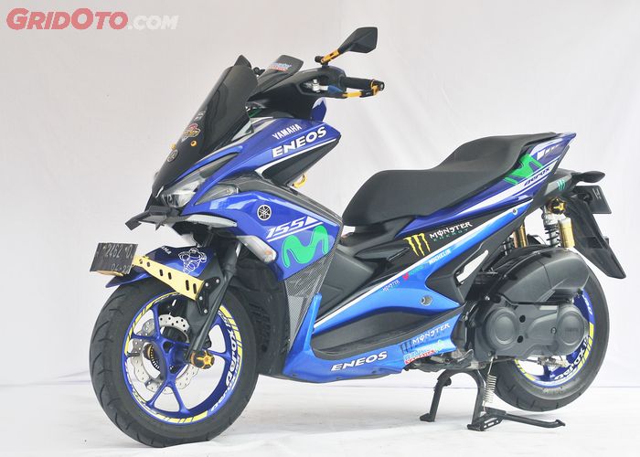 Modal Rp 3 Juta Yamaha Aerox Milik Fans Berat Valentino Rossi Jadi Tampil Beda Gridoto Com