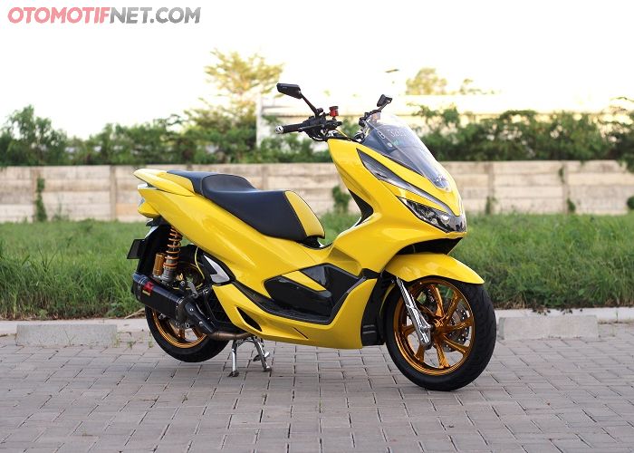 All New Honda Pcx 150 Mirip Bumblebee Warna Kuning Bikin Pangling Gridoto Com