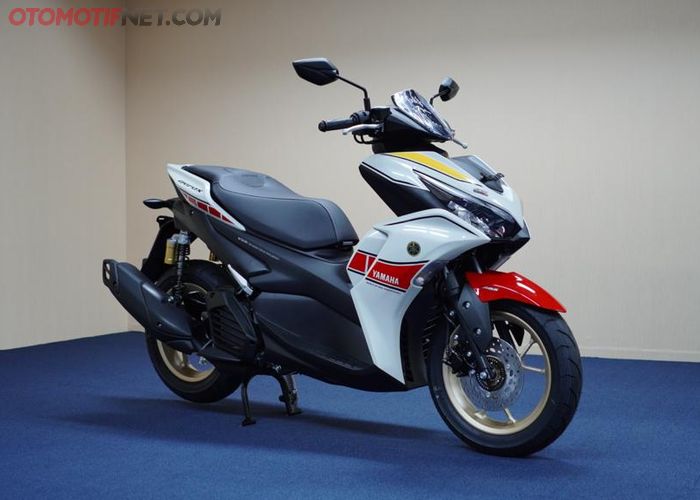 Aerox 155 Edisi World Gp 60th Anniversary Ternyata Keren Banget Simak Detailnya Yuk Gridoto Com