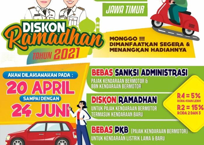 Pemutihan Denda Dan Diskon Pkb Di Seluruh Jawa Timur Berlaku Hingga Juni 2021 Gridoto 