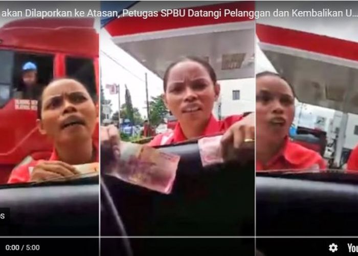 Video Takut Dilaporkan Petugas Spbu Nakal Kembalikan Uang 200 Ribu Gridoto Com
