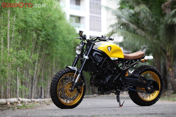 Fresh Nih Yamaha MT 25 Berubah Jadi Scrambler Dengan Kaki Moge GridOto