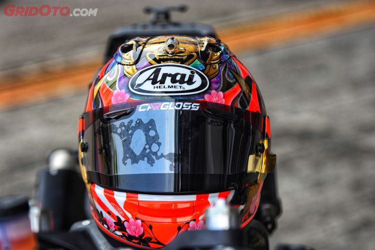 Repaint helm yamaha full face sales