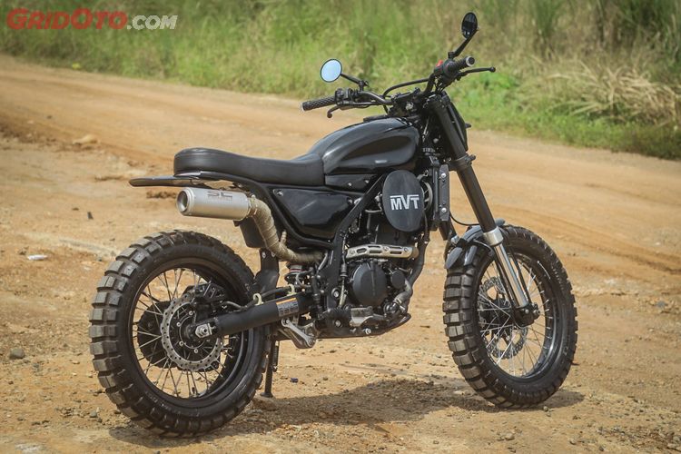 Ini Plus Minus Merombak Kawasaki D Tracker 250 Jadi Scrambler Gridoto Com