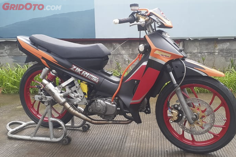 Yamaha Vega Terbengkalai Jadi Motor Road Race Dengan Spesifikasi Gahar Gridoto Com