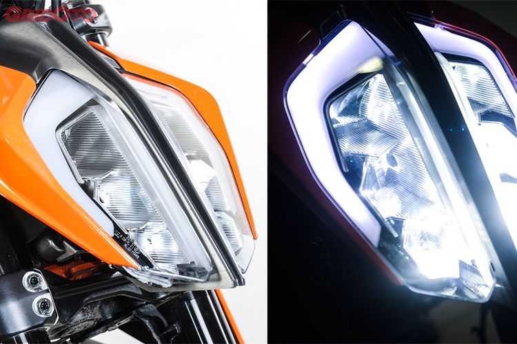 Titik Lampu Led Sebanyak Ini Bikin Sorot Headlamp Ktm Duke 390