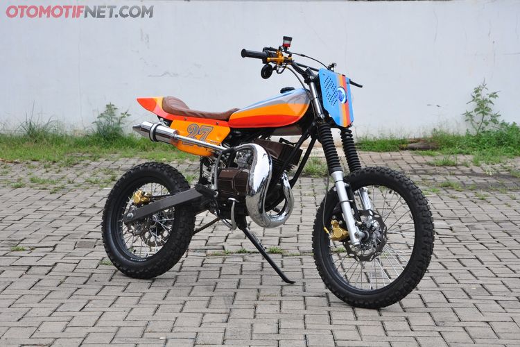 Yamaha Rx S Sasis Dipangkas Daleman Mesin Rx King Jadi Tracker Centil Gridoto Com