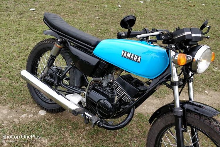 Ganti Setang Sama Jok Doang Yamaha Rx 135 Langsung Jadi Cafe Racer Gridoto Com