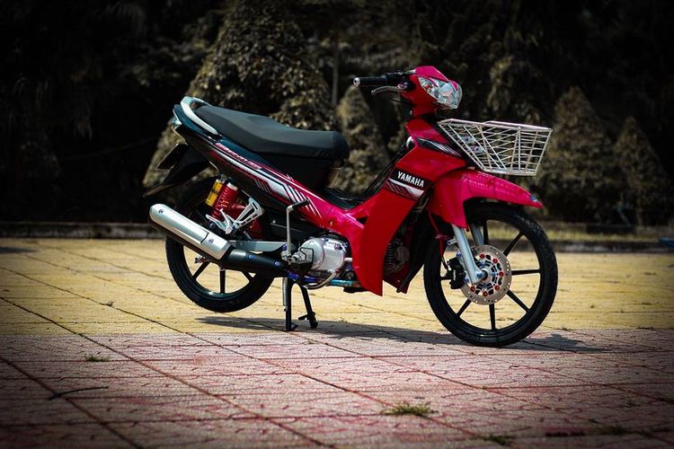 Yamaha Vega R Bergaya Manis Modal Pasang Keranjang Modif Minimalis Gridoto Com