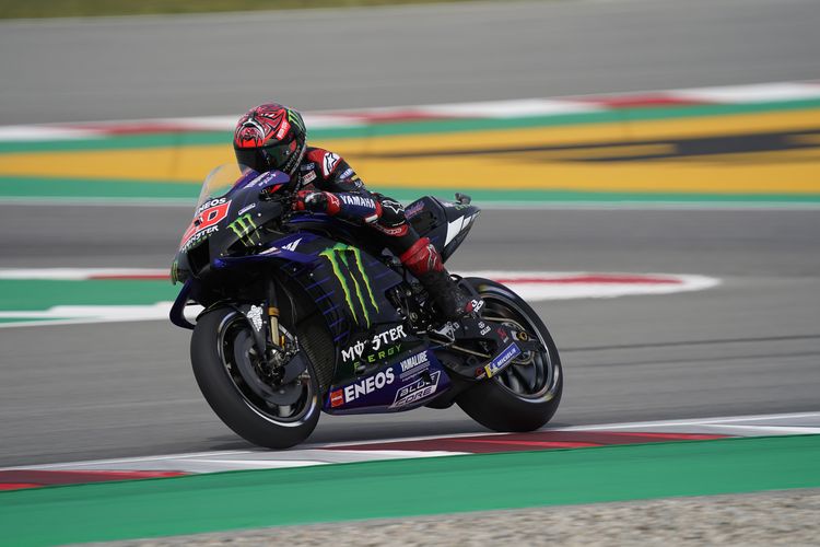 Hasil Kualifikasi Motogp Catalunya 2021 Fabio Quartararo Pole Position Samai Rekor Jorge Lorenzo Valentino Rossi Crash Gridoto Com