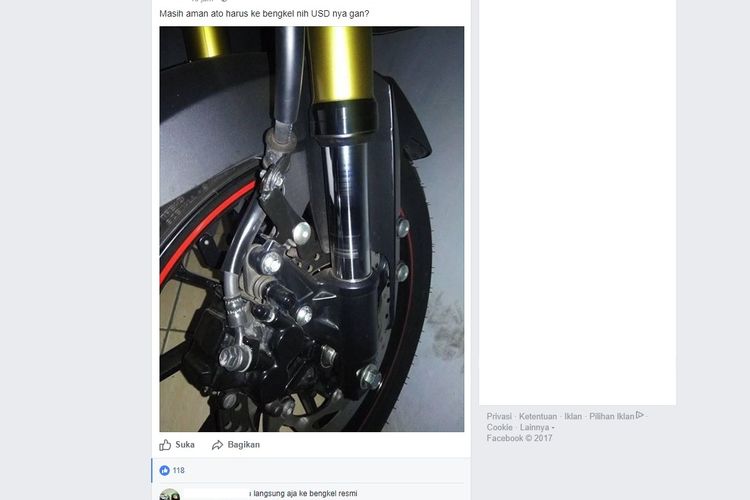 Shock Up Set Down Yamaha All New R15 Terindikasi Bocor Ini Bisa Jadi Tandanya Gridoto Com