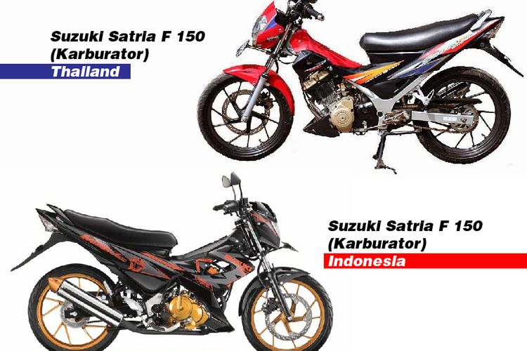 Benarkah Satria F 150 Thailand Lebih Kencang Dibanding Buatan Lokal Gridoto 