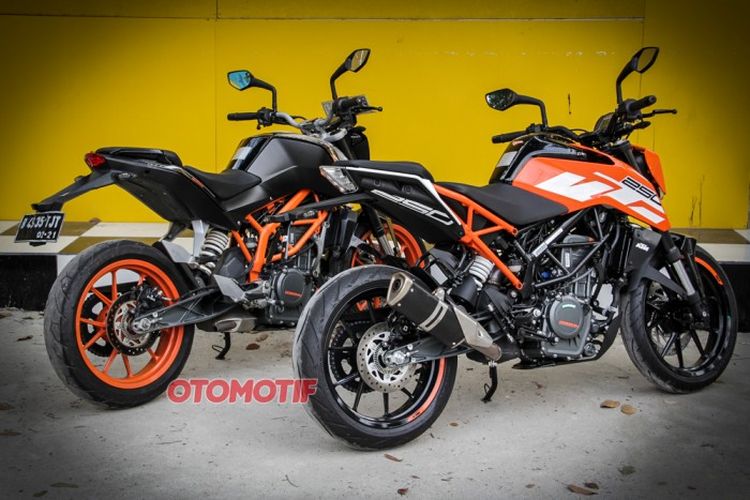 Komparasi Fisik KTM Duke 250 Lama dan 