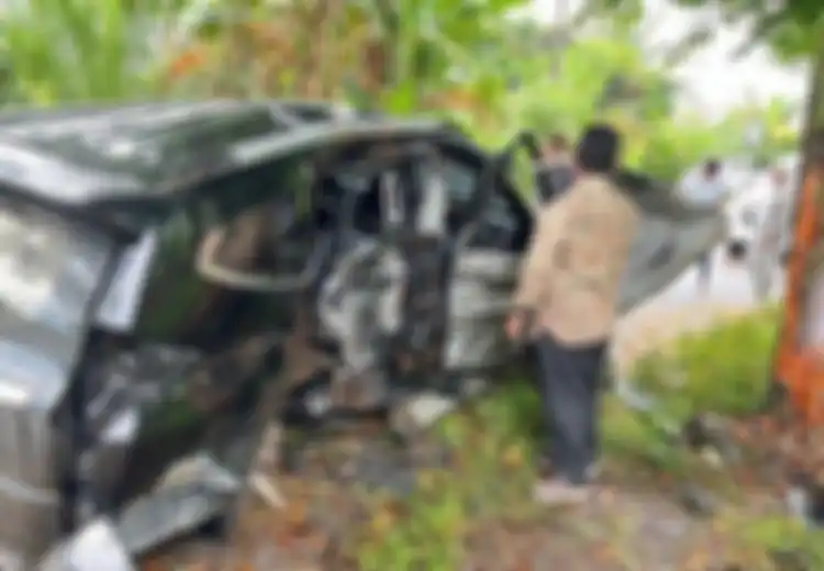 Pajero Sport Terkoyak di Aceh Utara, Bodi Kanan dan Ban Jadi Bukti Kerasnya Benturan